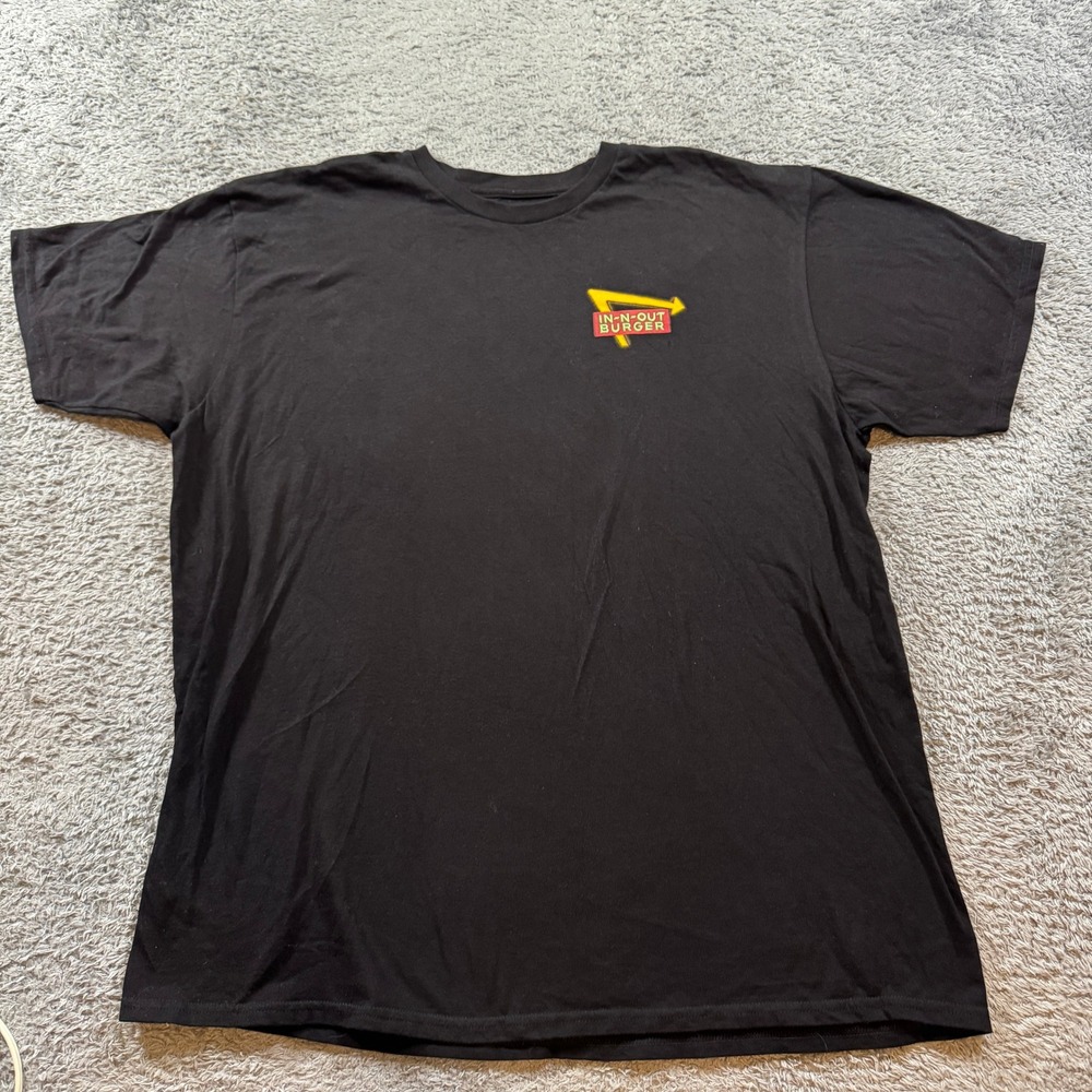 In-N-Out Burger T Shirt XXL Black Mens 75th Anniversary Graphic Tee USA Made